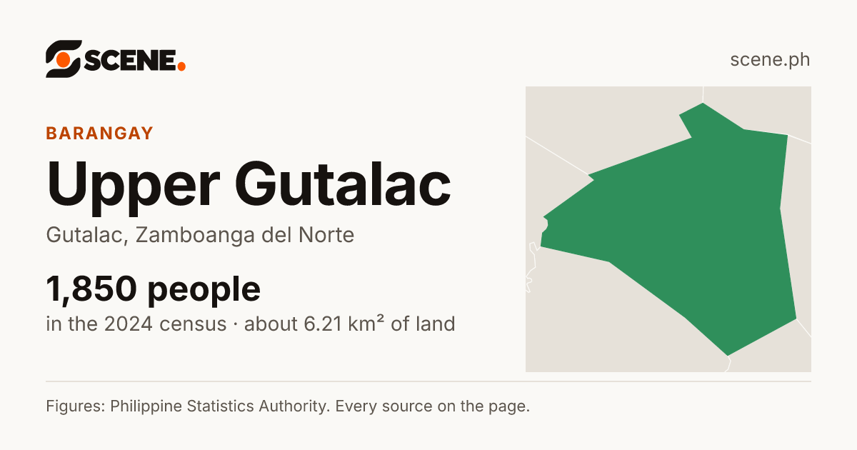 Upper Gutalac, Gutalac, barangay: 1,850 people in the 2024 census