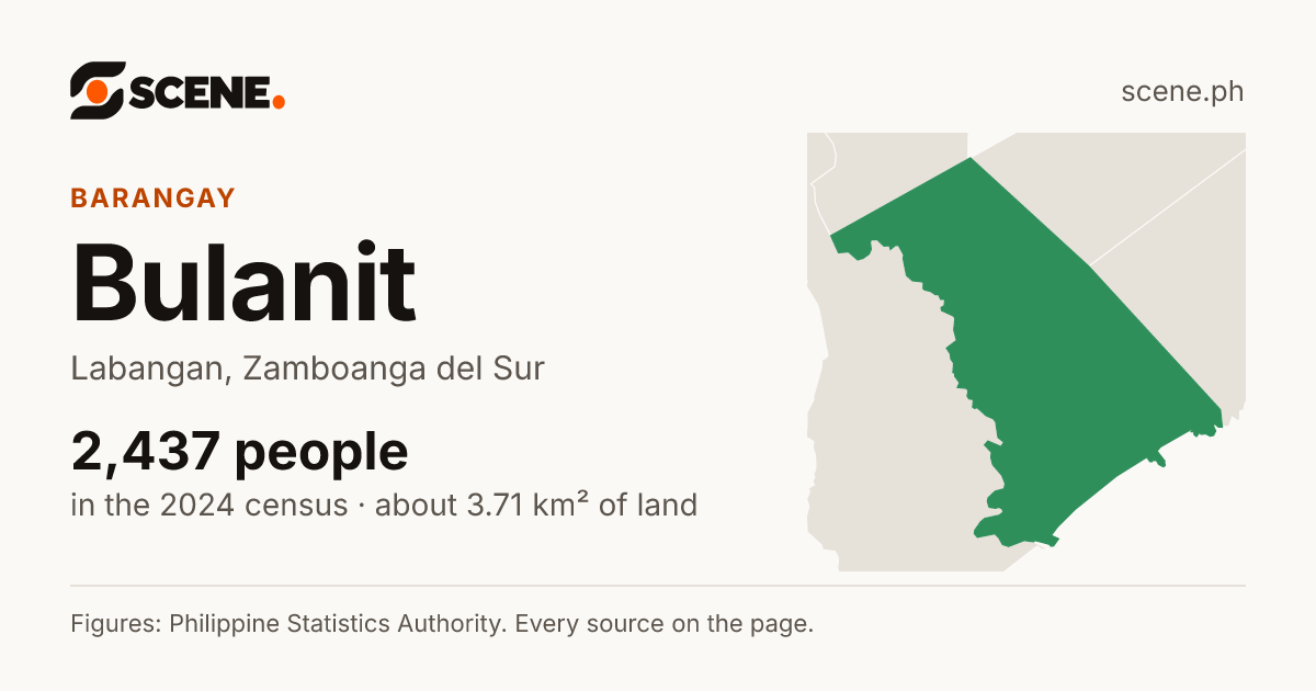 Bulanit, Labangan, barangay: 2,437 people in the 2024 census
