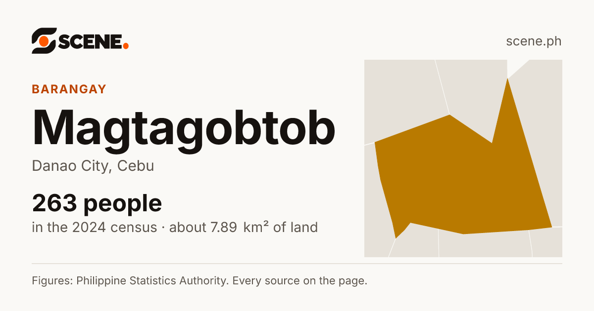 Magtagobtob, Danao City, barangay: 263 people in the 2024 census