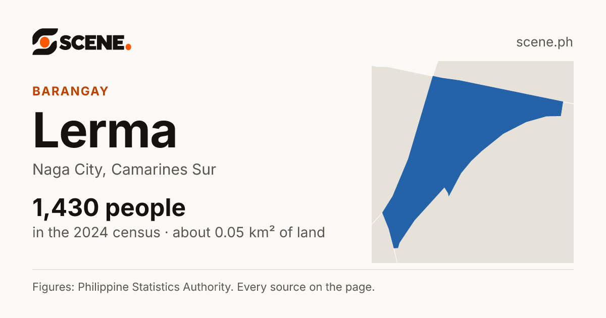 Lerma, Naga City, barangay: 1,430 people in the 2024 census