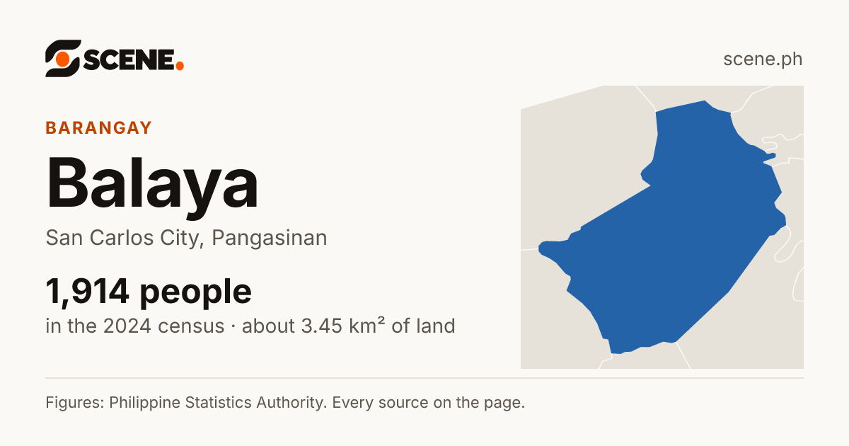 Balaya, San Carlos City, barangay: 1,914 people in the 2024 census