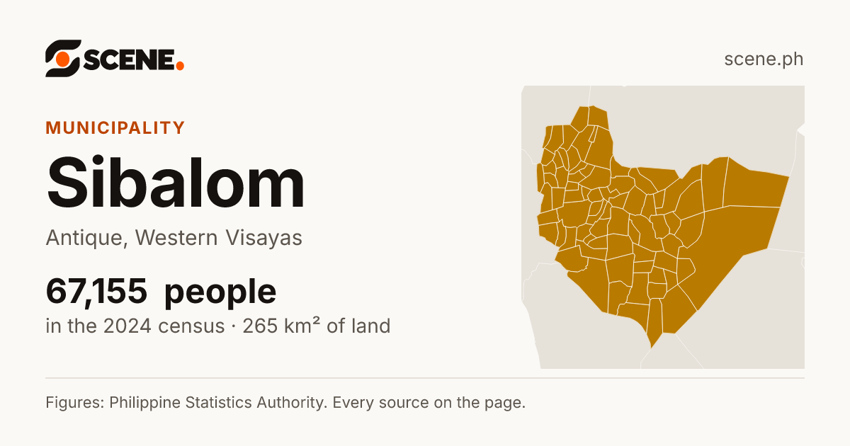 Sibalom, Antique, municipality: 67,155 people in the 2024 census