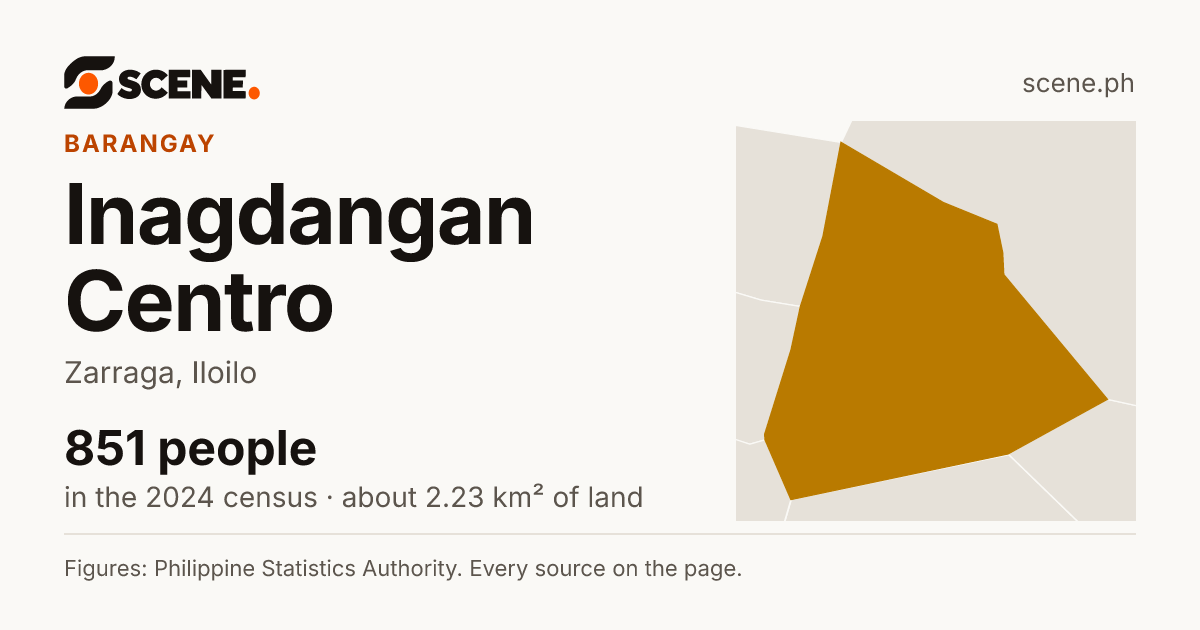 Inagdangan Centro, Zarraga, barangay: 851 people in the 2024 census