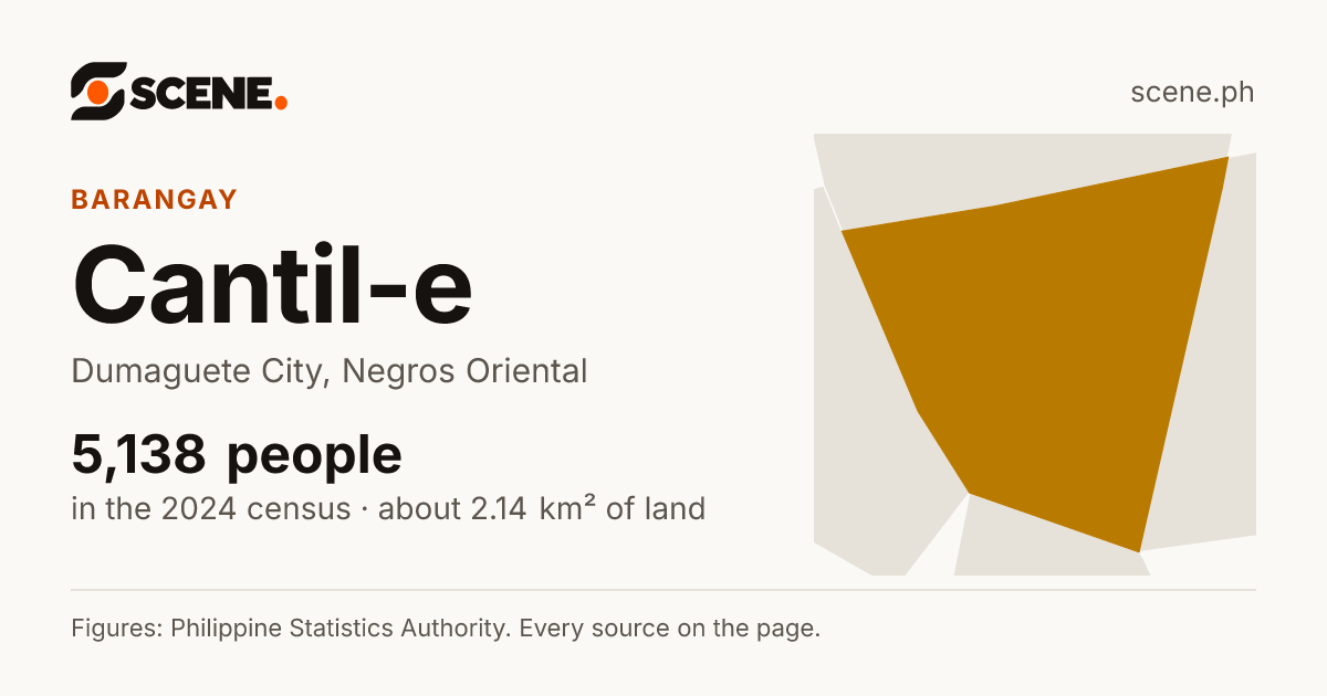 Cantil-e, Dumaguete City, barangay: 5,138 people in the 2024 census