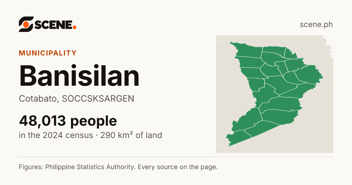 Banisilan, Cotabato, municipality: 48,013 people in the 2024 census