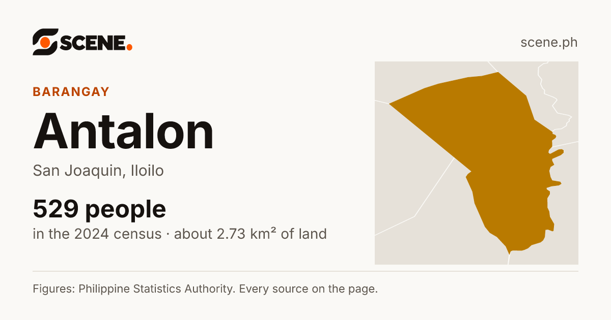 Antalon, San Joaquin, barangay: 529 people in the 2024 census