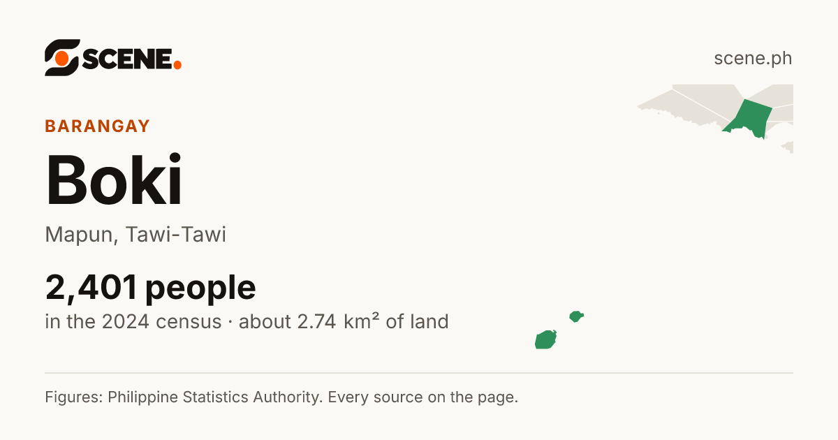 Boki, Mapun, barangay: 2,401 people in the 2024 census