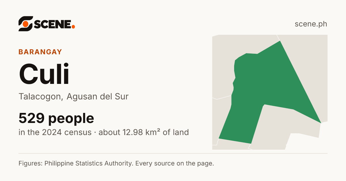 Culi, Talacogon, barangay: 529 people in the 2024 census
