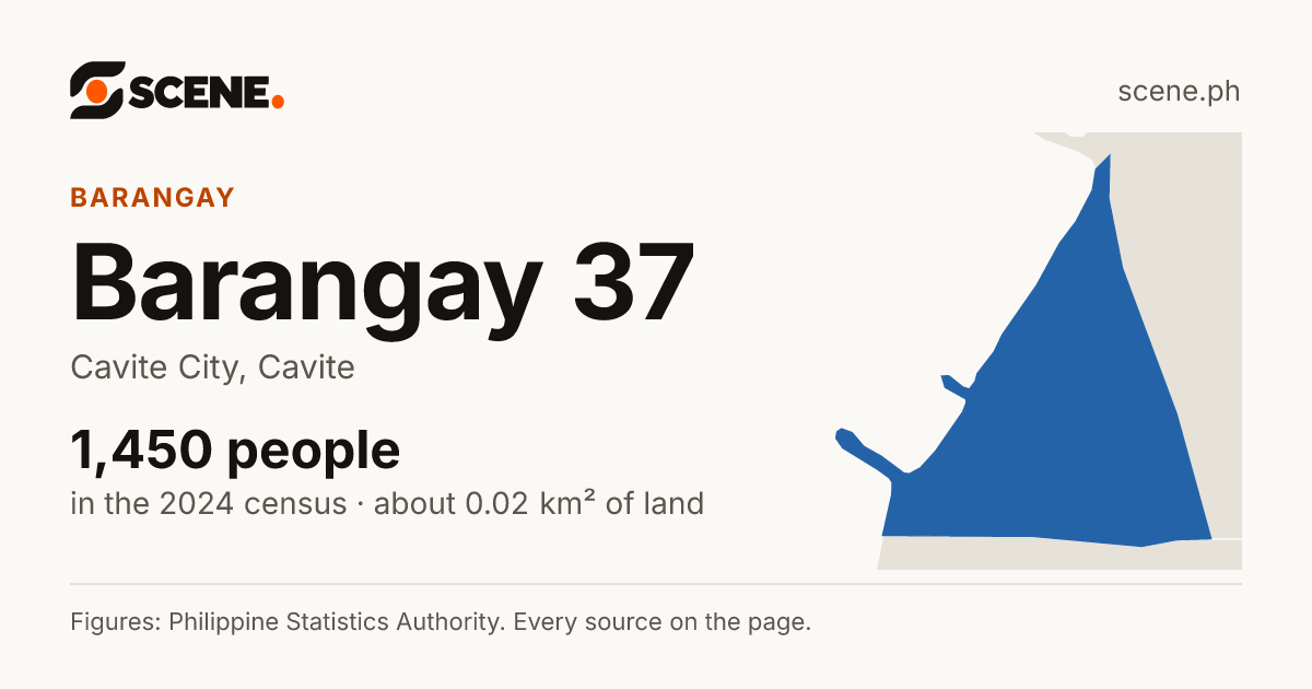 Barangay 37, Cavite City, barangay: 1,450 people in the 2024 census