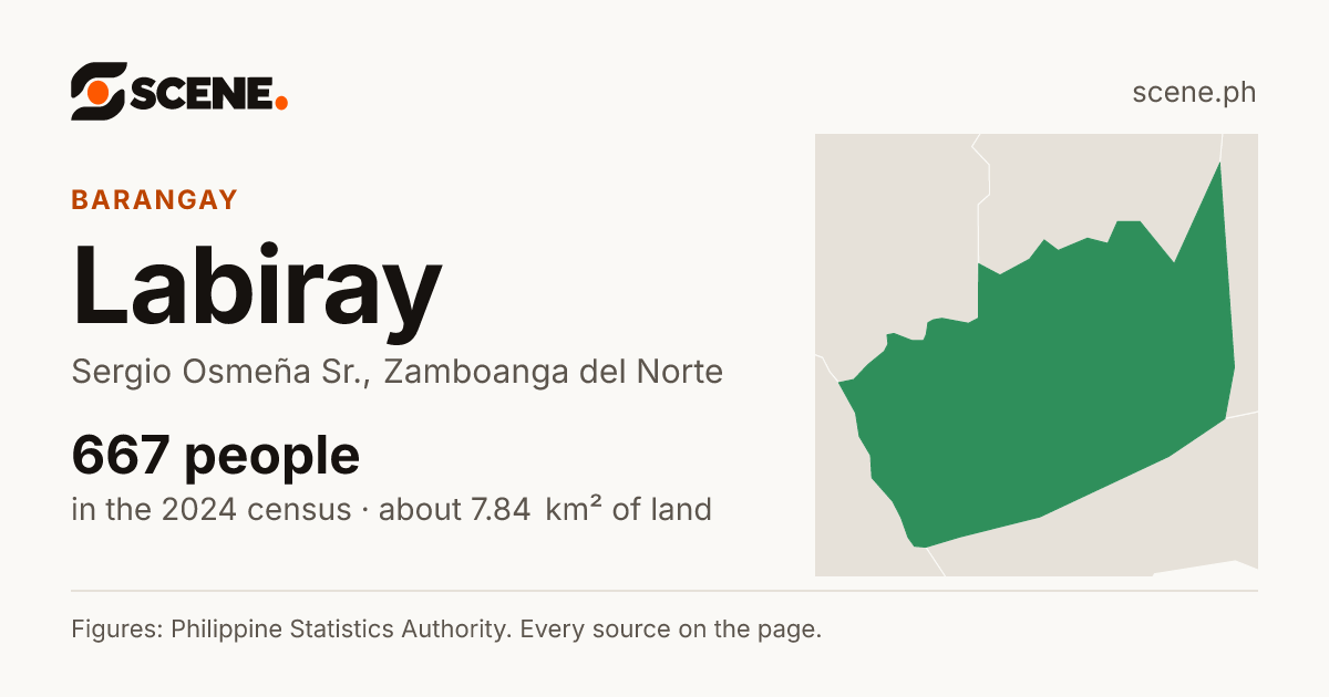 Labiray, Sergio Osmeña Sr., barangay: 667 people in the 2024 census
