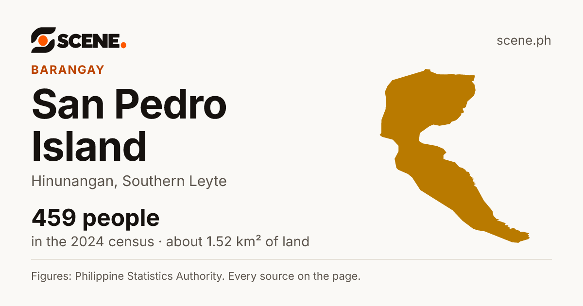 San Pedro Island, Hinunangan, barangay: 459 people in the 2024 census