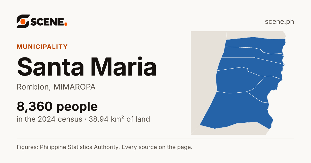 Santa Maria, Romblon, municipality: 8,360 people in the 2024 census