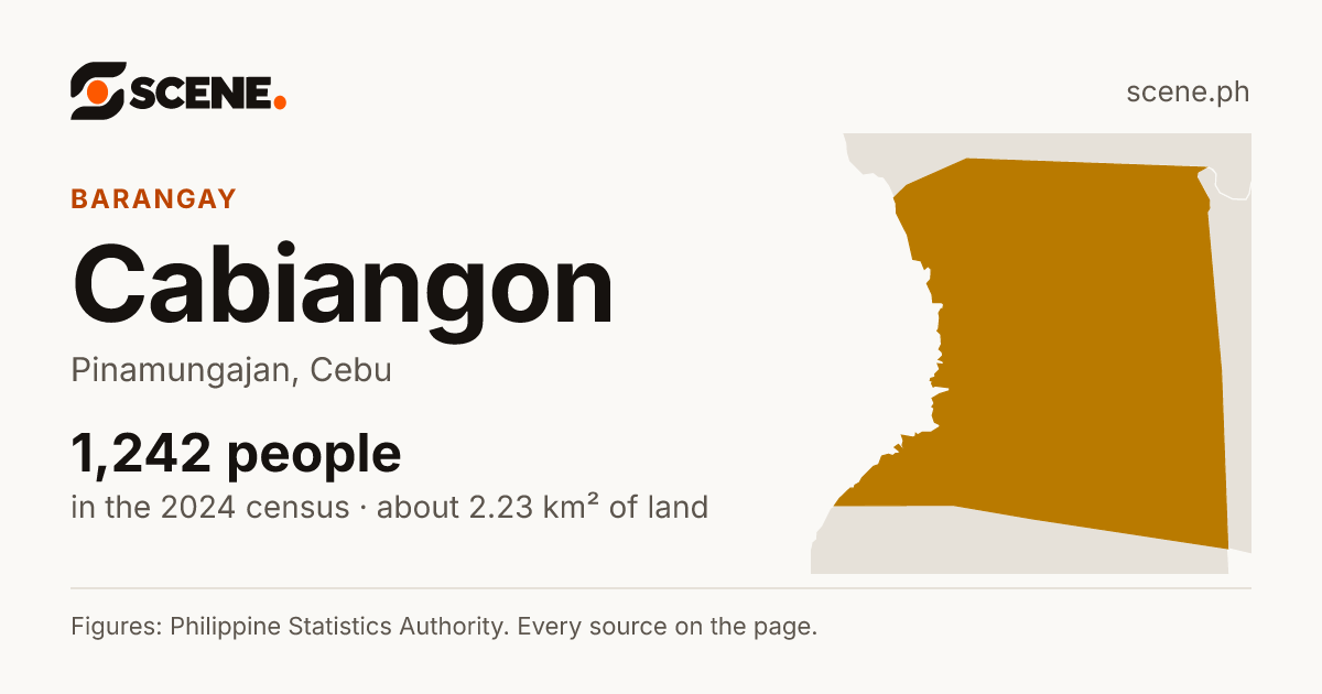 Cabiangon, Pinamungajan, barangay: 1,242 people in the 2024 census