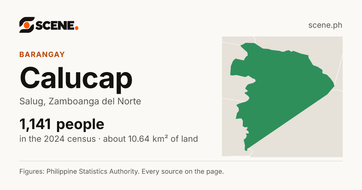 Calucap, Salug, barangay: 1,141 people in the 2024 census