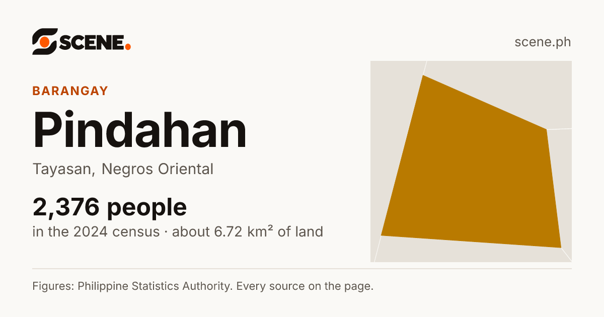 Pindahan, Tayasan, barangay: 2,376 people in the 2024 census