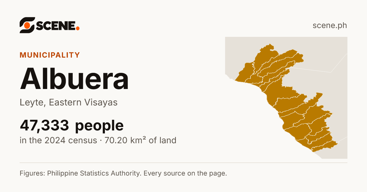 Albuera, Leyte, municipality: 47,333 people in the 2024 census