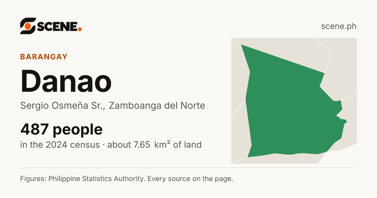 Danao, Sergio Osmeña Sr., barangay: 487 people in the 2024 census