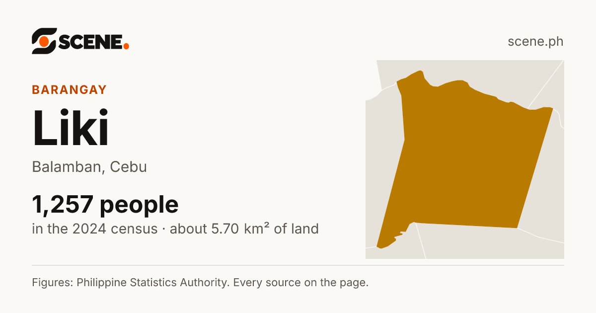 Liki, Balamban, barangay: 1,257 people in the 2024 census