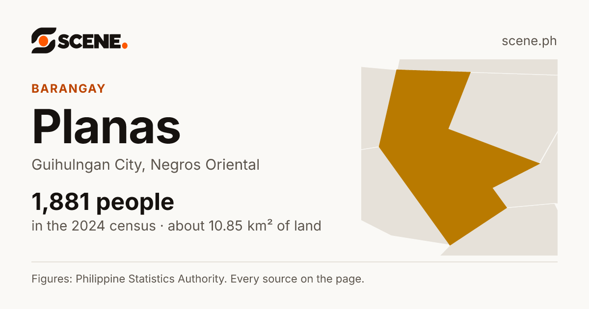 Planas, Guihulngan City, barangay: 1,881 people in the 2024 census
