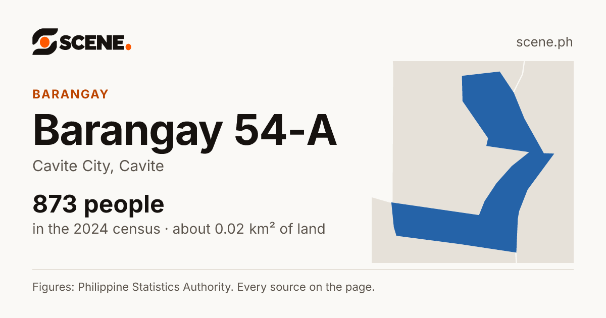 Barangay 54-A, Cavite City, barangay: 873 people in the 2024 census