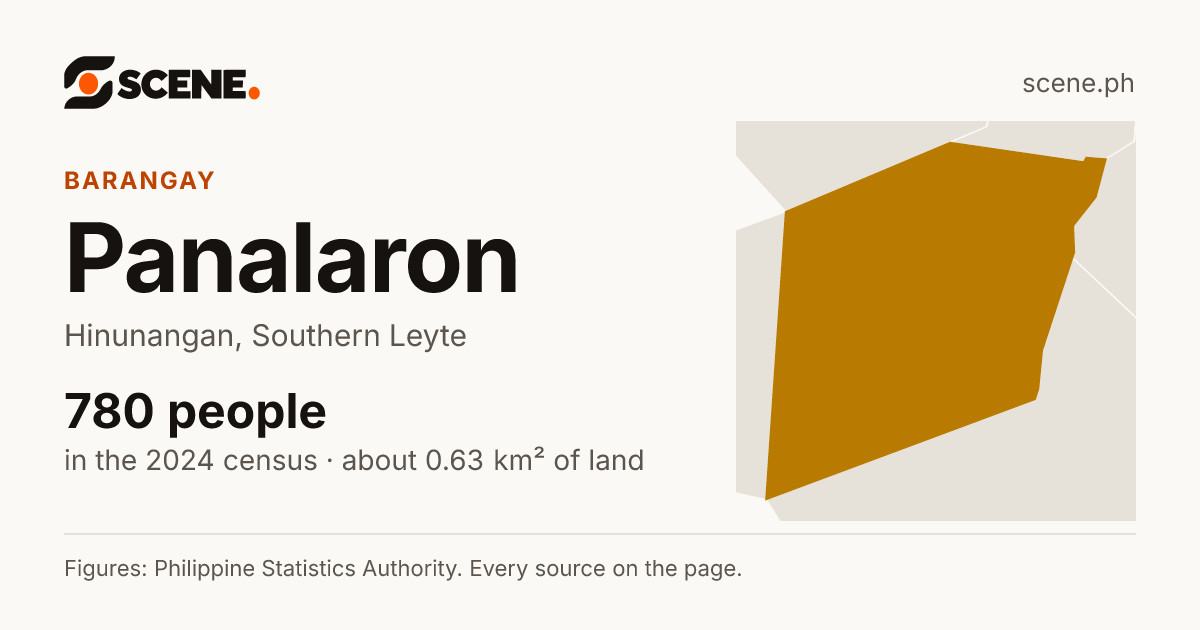Panalaron, Hinunangan, barangay: 780 people in the 2024 census