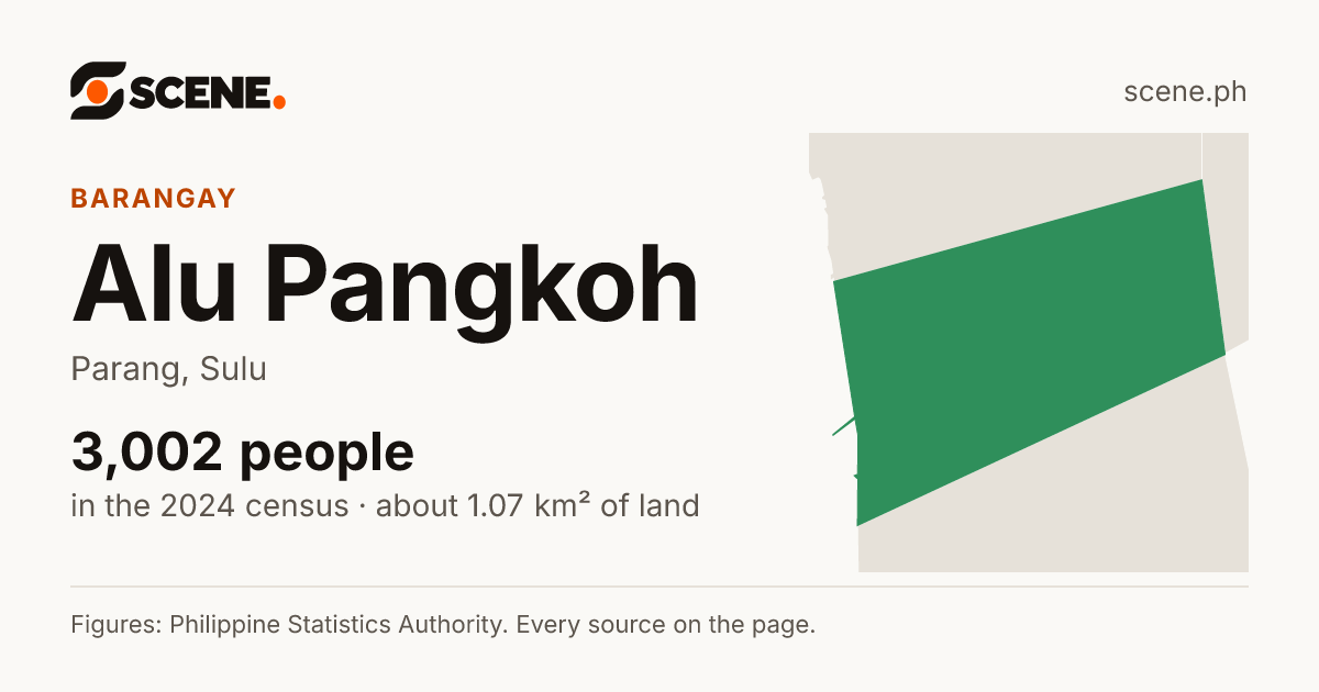 Alu Pangkoh, Parang, barangay: 3,002 people in the 2024 census