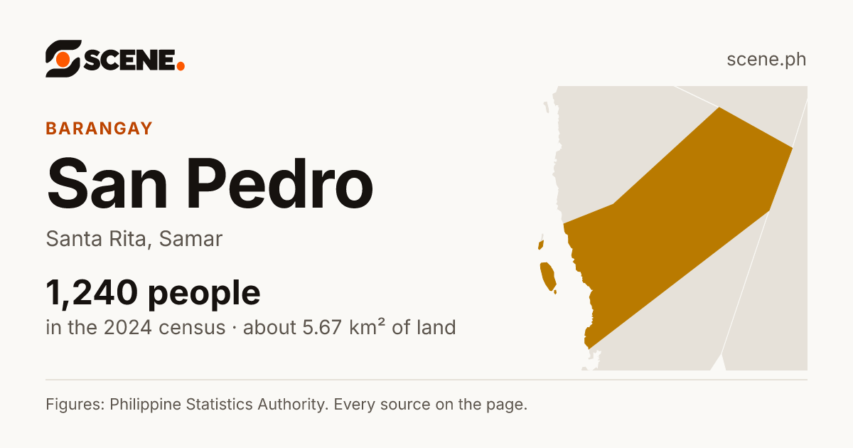 San Pedro, Santa Rita, barangay: 1,240 people in the 2024 census