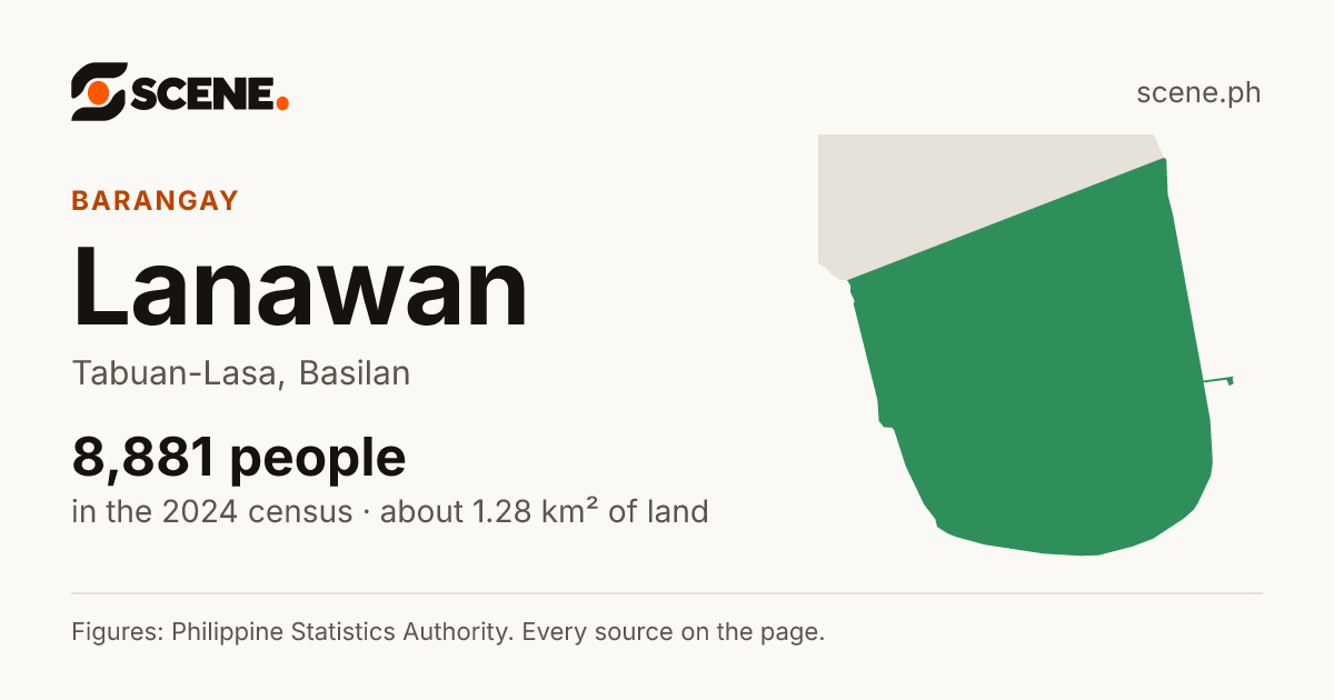 Lanawan, Tabuan-Lasa, barangay: 8,881 people in the 2024 census