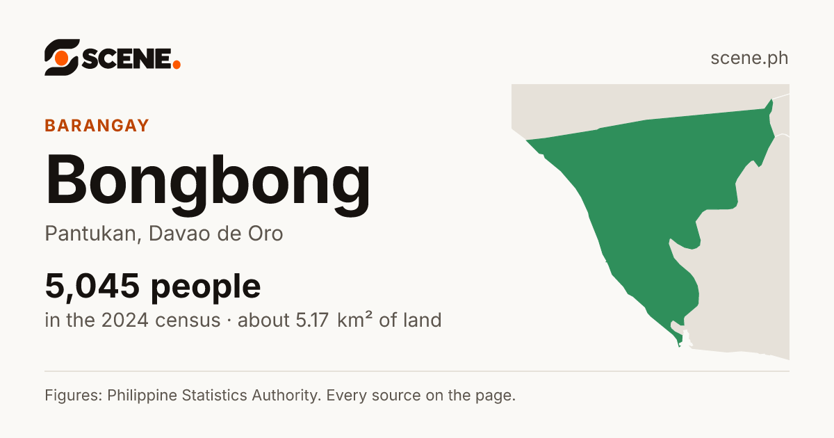 Bongbong, Pantukan, barangay: 5,045 people in the 2024 census