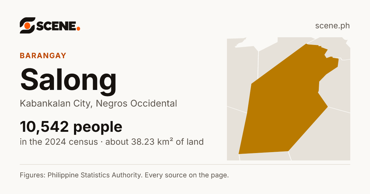 Salong, Kabankalan City, barangay: 10,542 people in the 2024 census