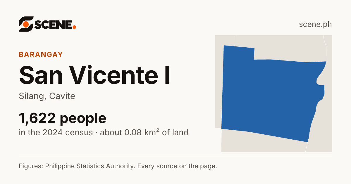 San Vicente I, Silang, barangay: 1,622 people in the 2024 census