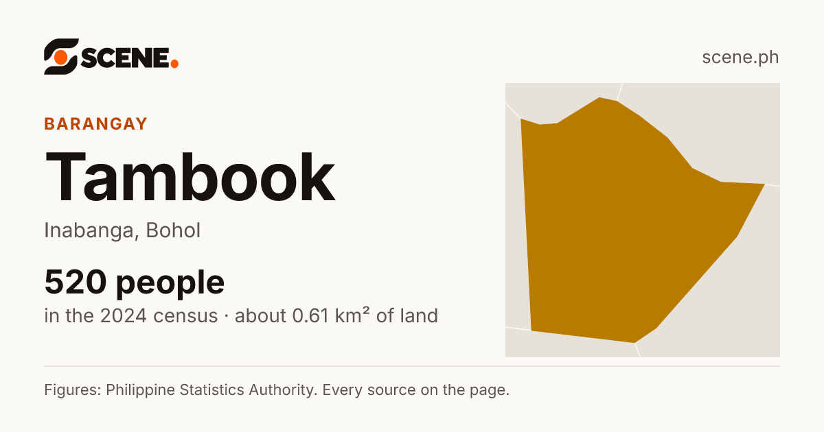 Tambook, Inabanga, barangay: 520 people in the 2024 census