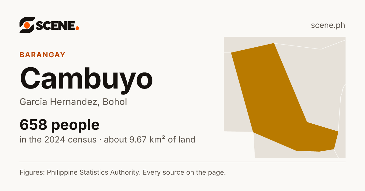 Cambuyo, Garcia Hernandez, barangay: 658 people in the 2024 census