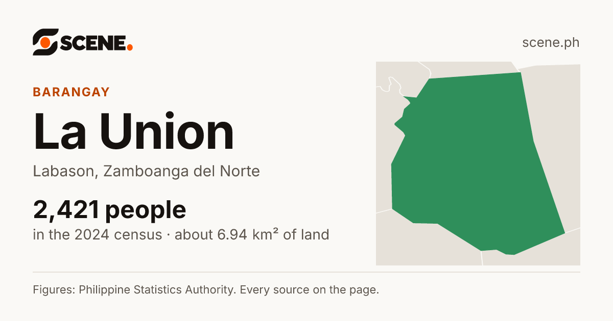La Union, Labason, barangay: 2,421 people in the 2024 census