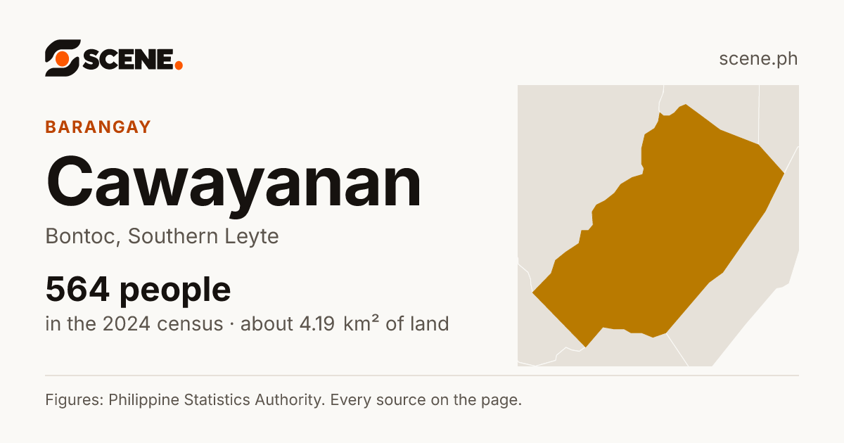 Cawayanan, Bontoc, barangay: 564 people in the 2024 census