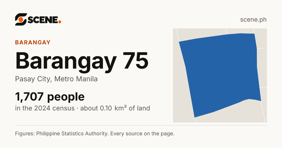 Barangay 75, Pasay City, barangay: 1,707 people in the 2024 census
