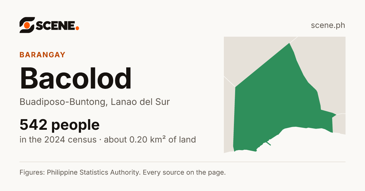 Bacolod, Buadiposo-Buntong, barangay: 542 people in the 2024 census