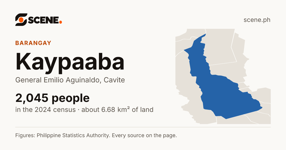 Kaypaaba, General Emilio Aguinaldo, barangay: 2,045 people in the 2024 census