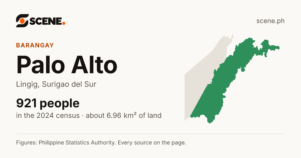 Palo Alto, Lingig, barangay: 921 people in the 2024 census