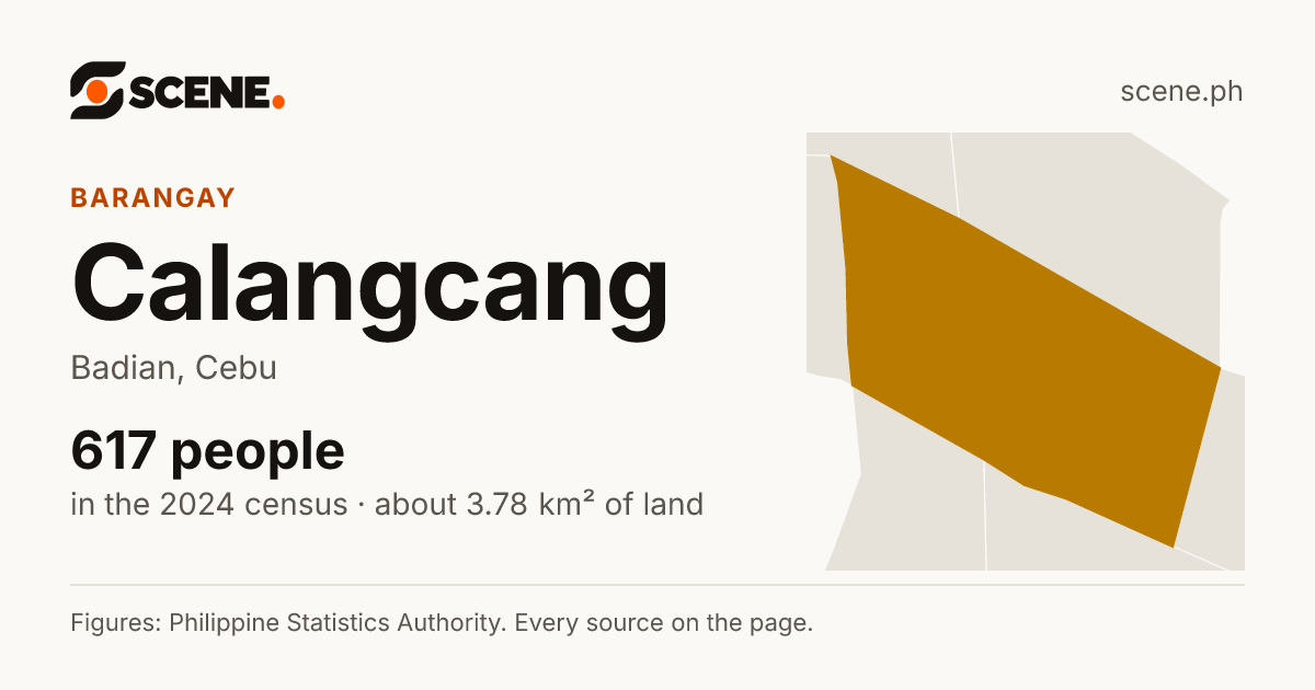 Calangcang, Badian, barangay: 617 people in the 2024 census