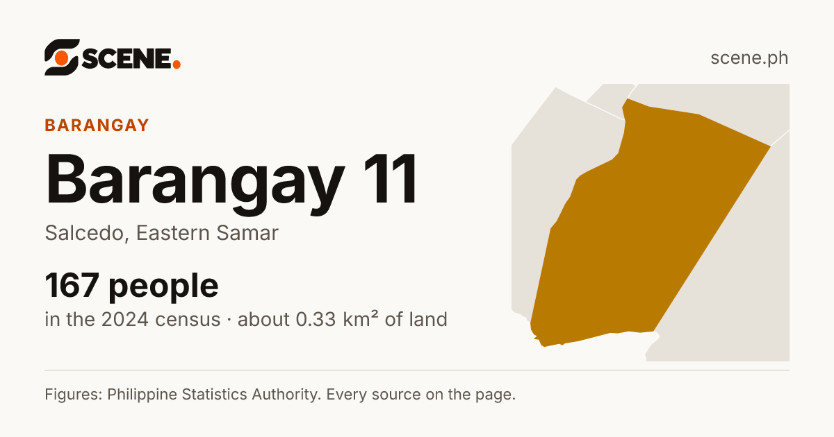 Barangay 11, Salcedo, barangay: 167 people in the 2024 census