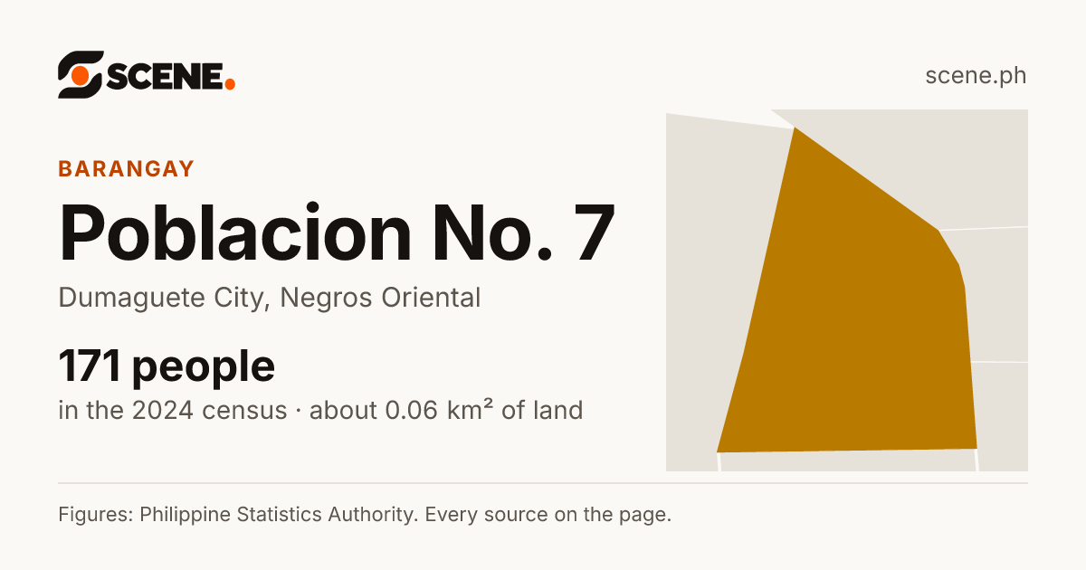 Poblacion No. 7, Dumaguete City, barangay: 171 people in the 2024 census
