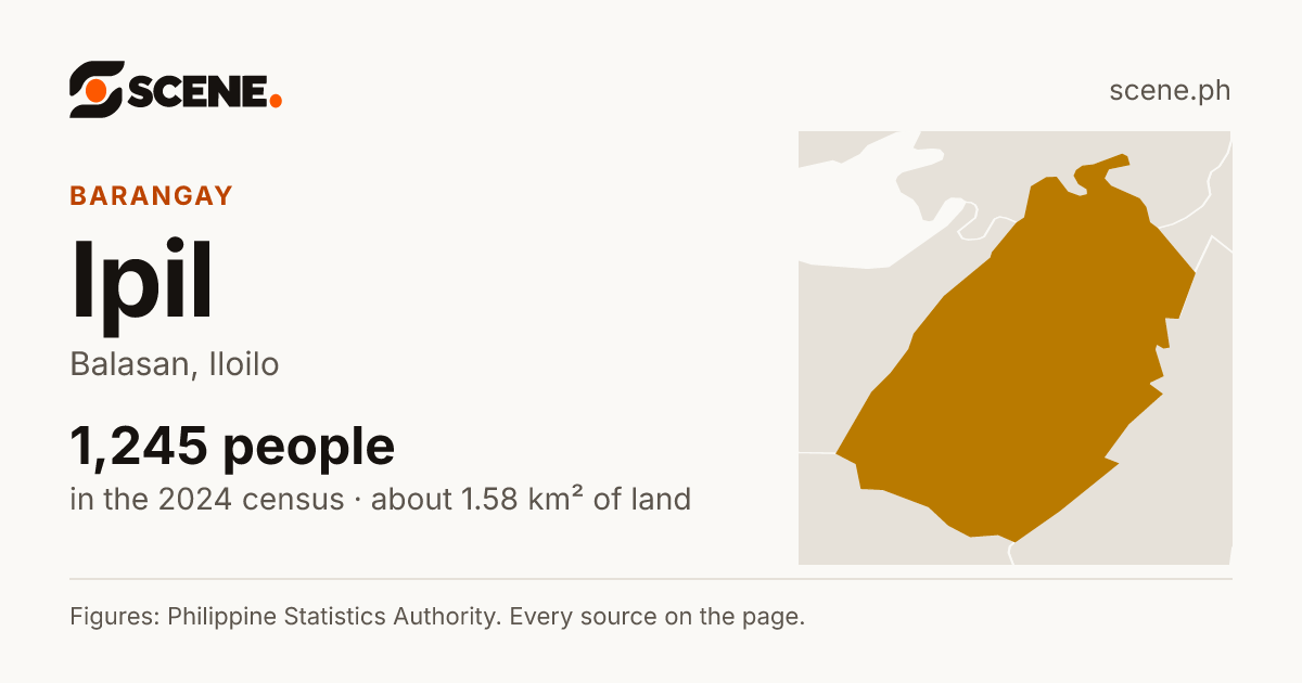 Ipil, Balasan, barangay: 1,245 people in the 2024 census
