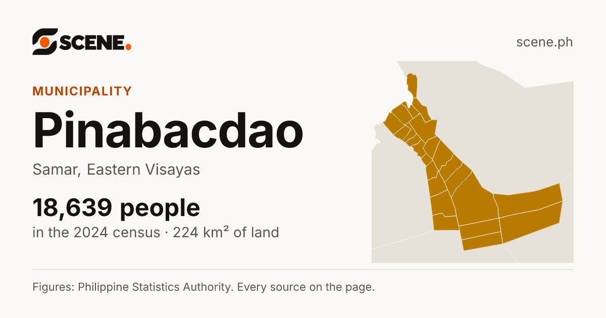 Pinabacdao, Samar, municipality: 18,639 people in the 2024 census