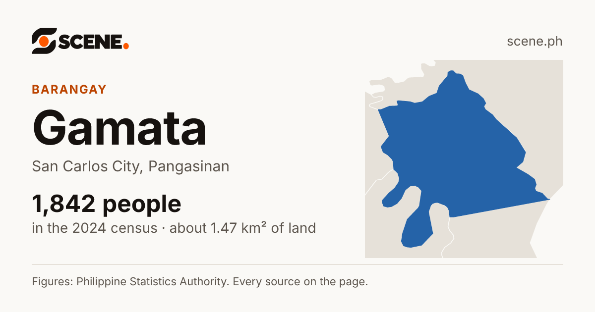 Gamata, San Carlos City, barangay: 1,842 people in the 2024 census