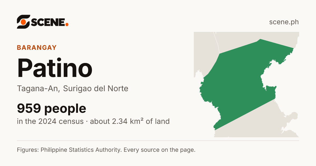 Patino, Tagana-An, barangay: 959 people in the 2024 census