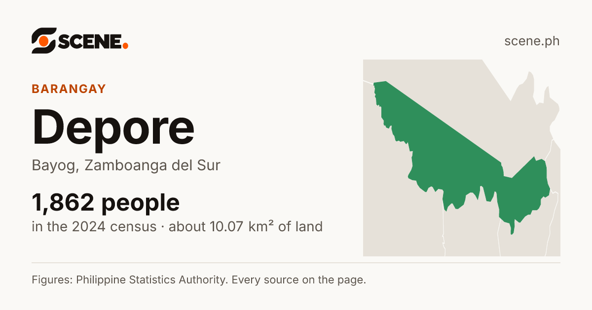 Depore, Bayog, barangay: 1,862 people in the 2024 census