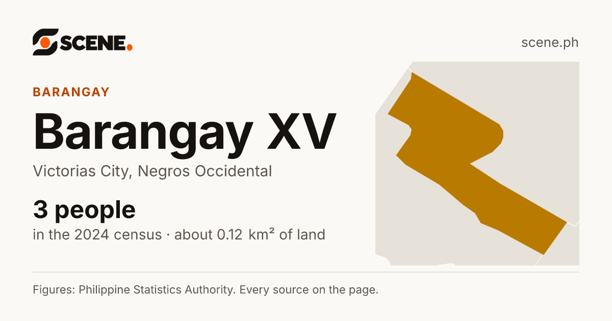 Barangay XV, Victorias City, barangay: 3 people in the 2024 census