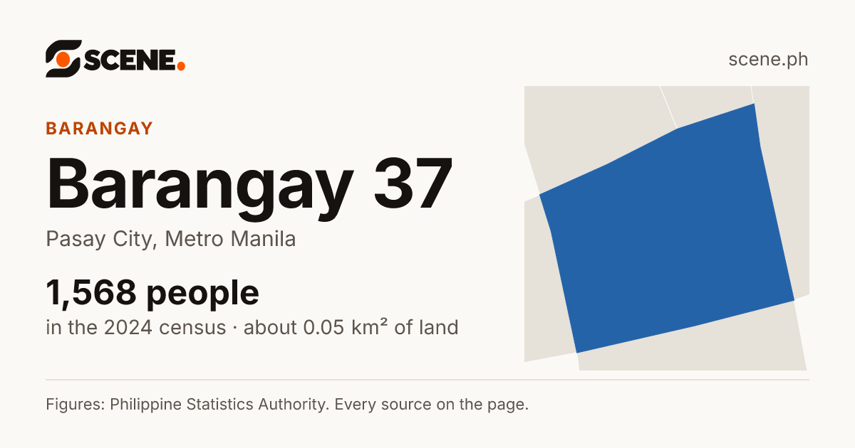 Barangay 37, Pasay City, barangay: 1,568 people in the 2024 census
