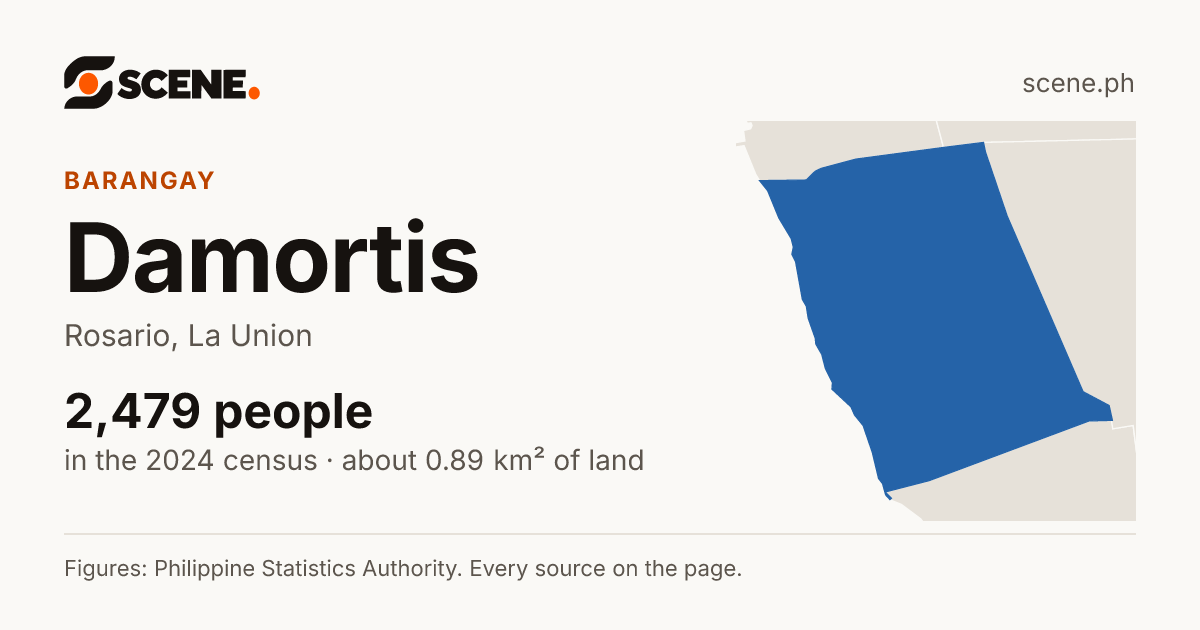 Damortis, Rosario, barangay: 2,479 people in the 2024 census